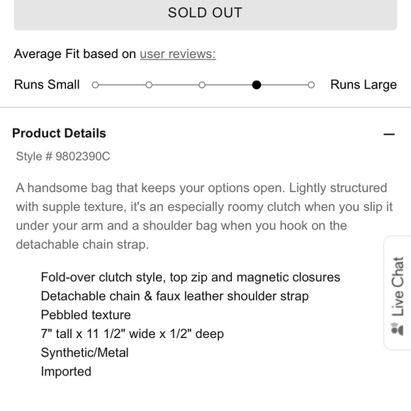 *NWT* Fold over convertable clutch from Express! - Picture 5 of 8